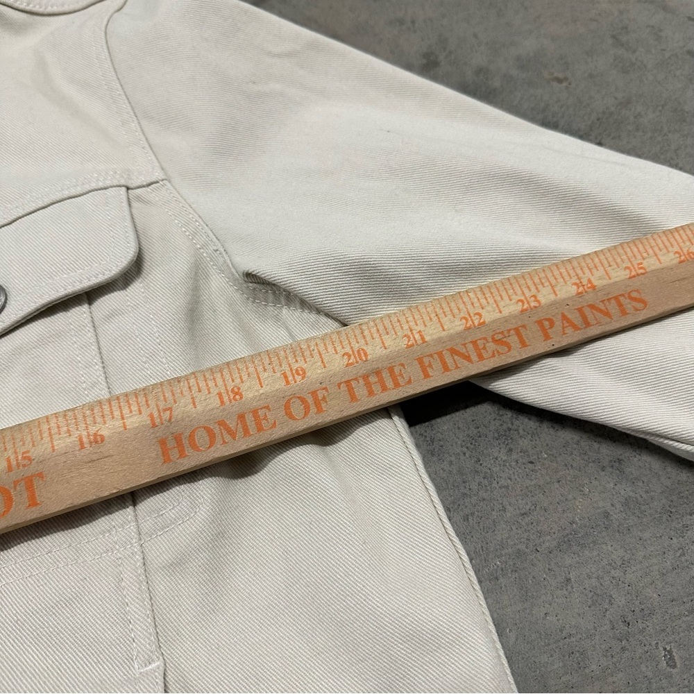 Topshop Topman Black Borg Lined Denim Jacket XL - Picture 4 of 10